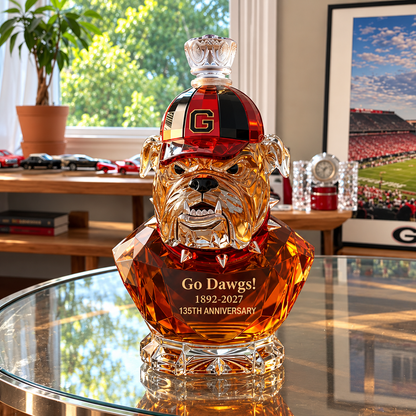 Georgia Bulldogs 135th Anniversary Commemorative Whiskey Bottle (1892–2027)