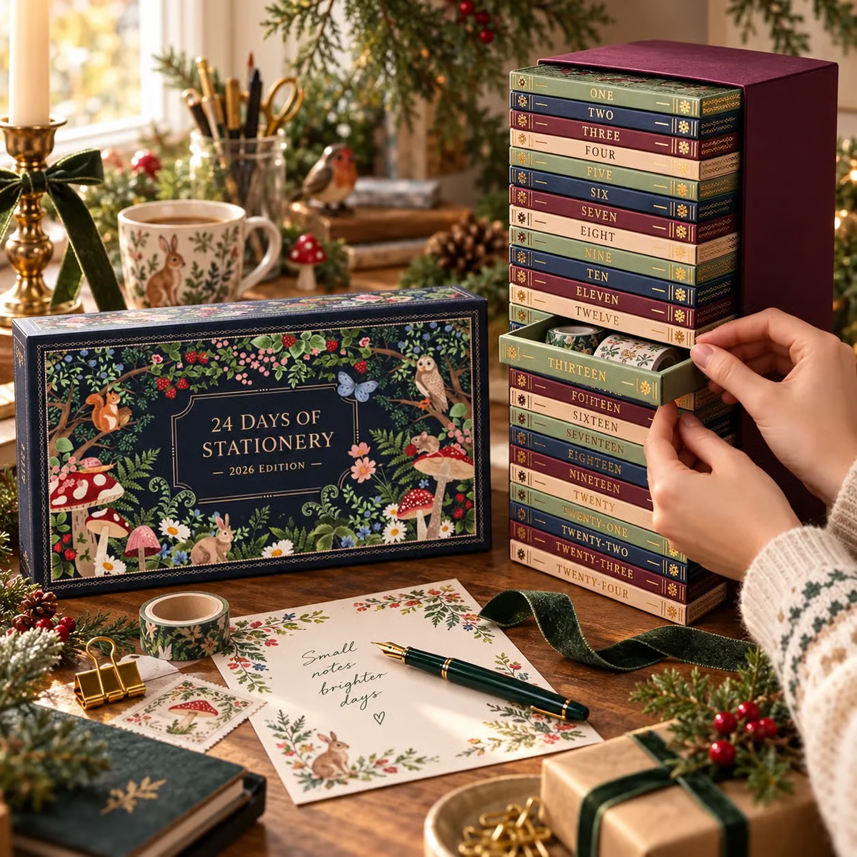 🔥 Buy 2 & Save 20% 📚 2026 Stationery Magic Advent Calendar – 24 Days of Christmas Surprises 🎄