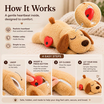 Real Heartbeat Plush Toy For Cats & Dogs