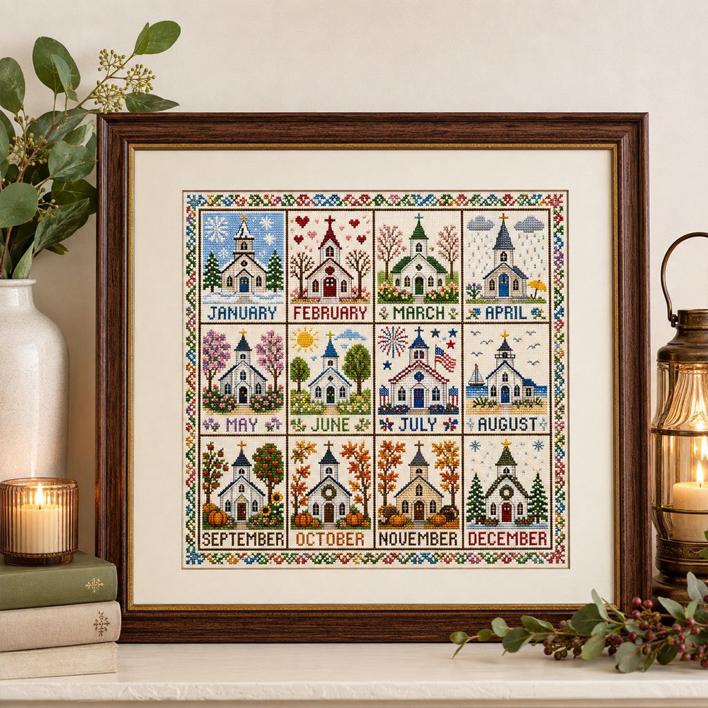 12-Month Cross Stitch Kit