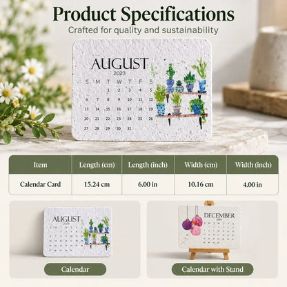 ✨⏳ Last Day Promotion🌱Eco-Friendly Plantable ''Timeless'' Seed Calendar 2027
