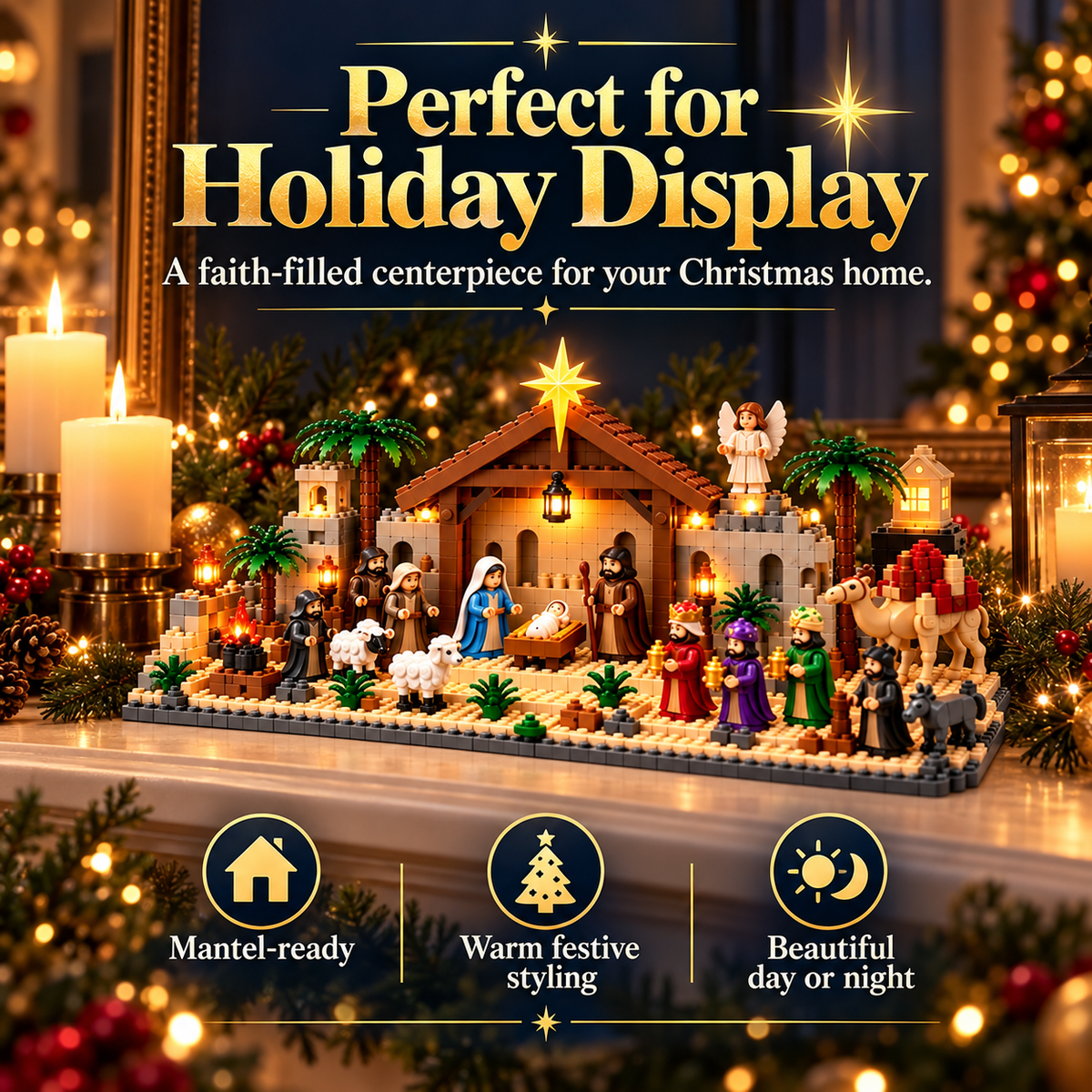 🎄✨ 24-Day Nativity Advent Calendar – Build the Christmas Story, One Day at a Time! ✝️🧱
