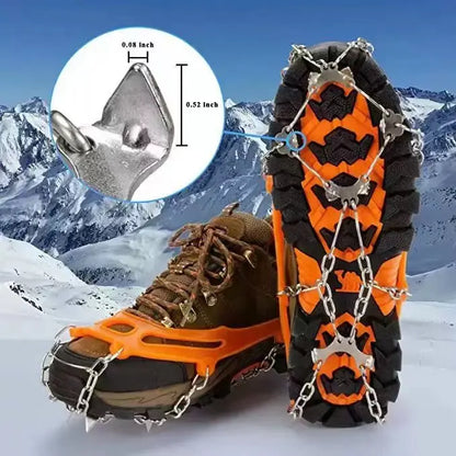 🧊 50% OFF❄️ Ice Cleats for Shoes & Boots – 8-Spike Winter Traction Grips for Walking & Hiking