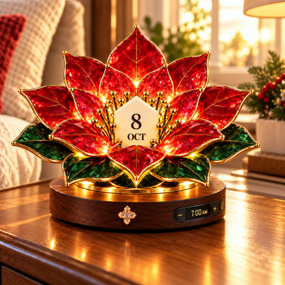 🎁 Automatic Blooming Perpetual Calendar – Crystal-Style Flower Night Light & Home Decor