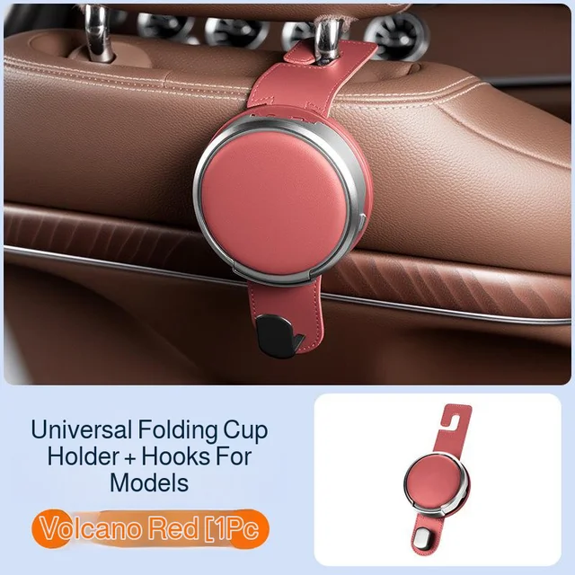 🚗📱 Foldable 2-in-1 Car Cup Holder & Phone Stand – Clip-On Vehicle Organizer ✨