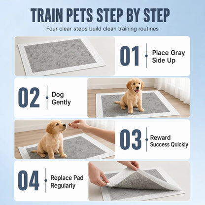 🔥HOT SALE 50% OFF!🥳50K+ SOLD!💥Thickened Charcoal Pet Pee Pads for Dogs & Cats