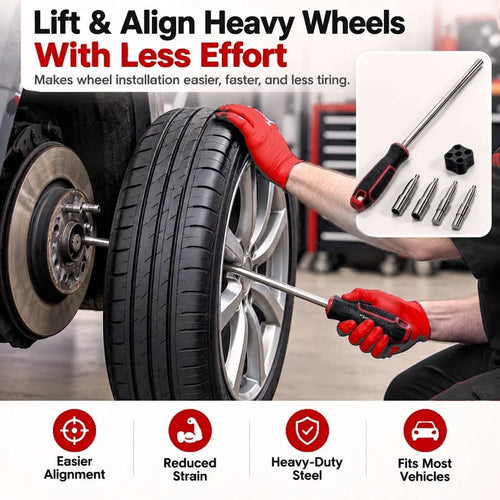 🔧 Heavy-Duty Wheel Fitting Tool – Hub Alignment & Tire Mounting Assistant