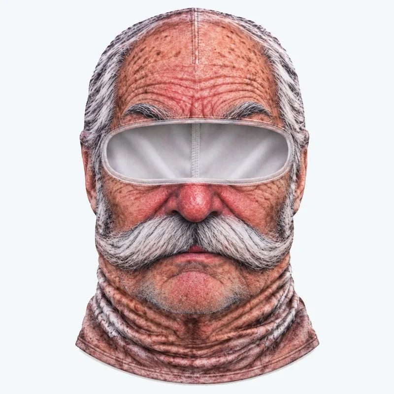 😂 Funny Realistic Face Ski Mask – Full-Coverage Winter Balaclava