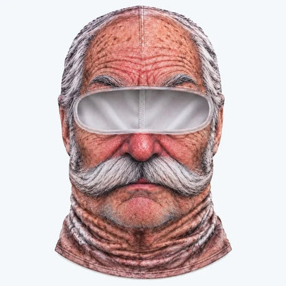 😂 Funny Realistic Face Ski Mask – Full-Coverage Winter Balaclava