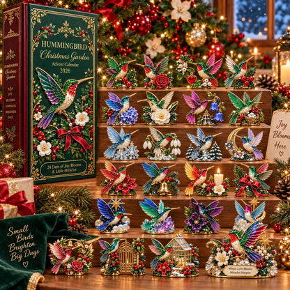 Advent Calendar 2026优化 🐦🎄 Hummingbird Christmas Garden Advent Calendar 2026 – 24 Days of Blooming Holiday Joy 🌸