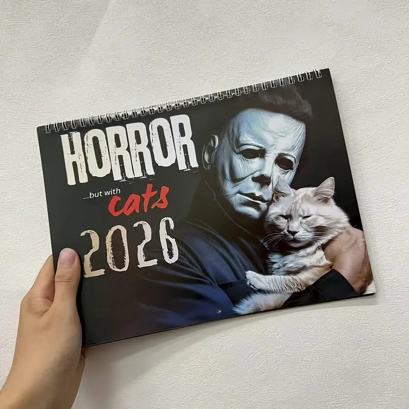 ⏳ Last day to save 50%👻2027 Whimsical Cat 12-Month Wall Monthly Planner Calendar
