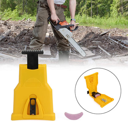 🪵Portable Chainsaw Sharpener with Extra Whetstone, Fast On-Saw Grinding Tool 🪓