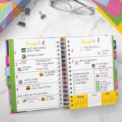 📅✨ 2027–2028 Life Planner – 24-Month Weekly & Monthly Organizer with Stickers & Bill Trackers