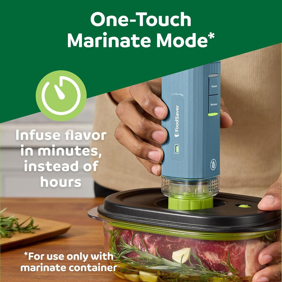 🥩🥗 Mini Handheld Vacuum Sealer – Cordless Food Storage System with Marinate Mode & Charging Dock 🔋