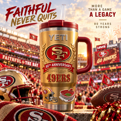 ❤️💛 Faithful Red & Gold 80th Anniversary (1946-2026) Tumbler
