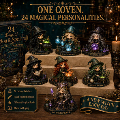 🧙‍♀️TODAY ONLY 50% OFF – Witch Advent Calendar | 24 Days of Magical Witchy Surprises | Limited Edition Collectible Mini Figures✨