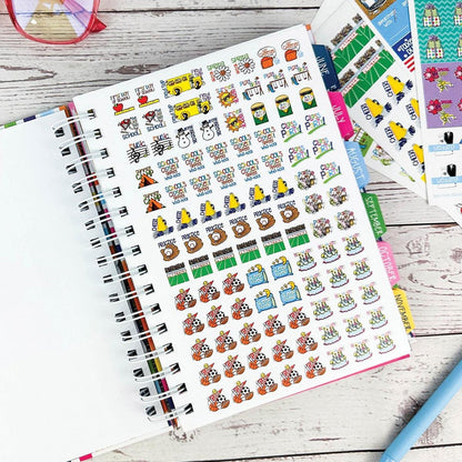📅✨ 2027–2028 Life Planner – 24-Month Weekly & Monthly Organizer with Stickers & Bill Trackers