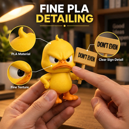 🦆 Angry Duck Desk Figurines – Sarcastic Funny Decor for Office & Home
