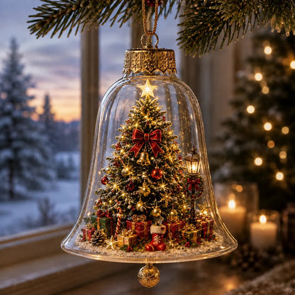 ✨🎄 Beleuchteter Weihnachtsschmuck – Leuchtende Mini-Weihnachtsszene