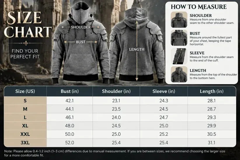 Knight Cosplay Hoodie – Medieval Fantasy Streetwear Pullover!
