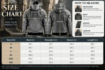 Knight Cosplay Hoodie – Medieval Fantasy Streetwear Pullover!