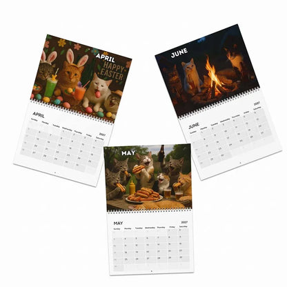 😹🍻 Drunk Cats 2027 Wall Calendar – 12 Months of Cat Chaos, Sass & Bad Decisions 📅🐱
