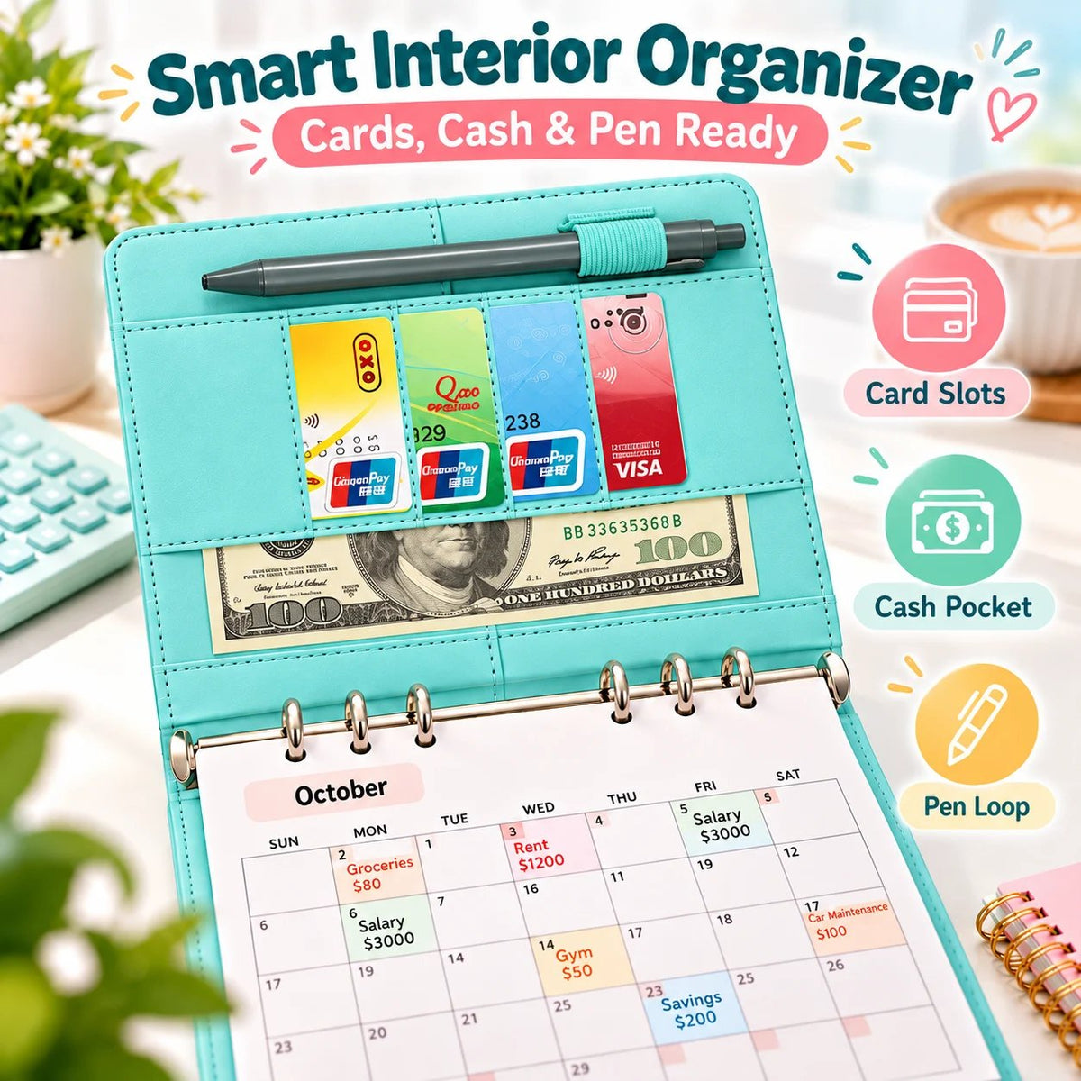 📒💰 Budget Planner Binder — Track Expenses, Save More Money!