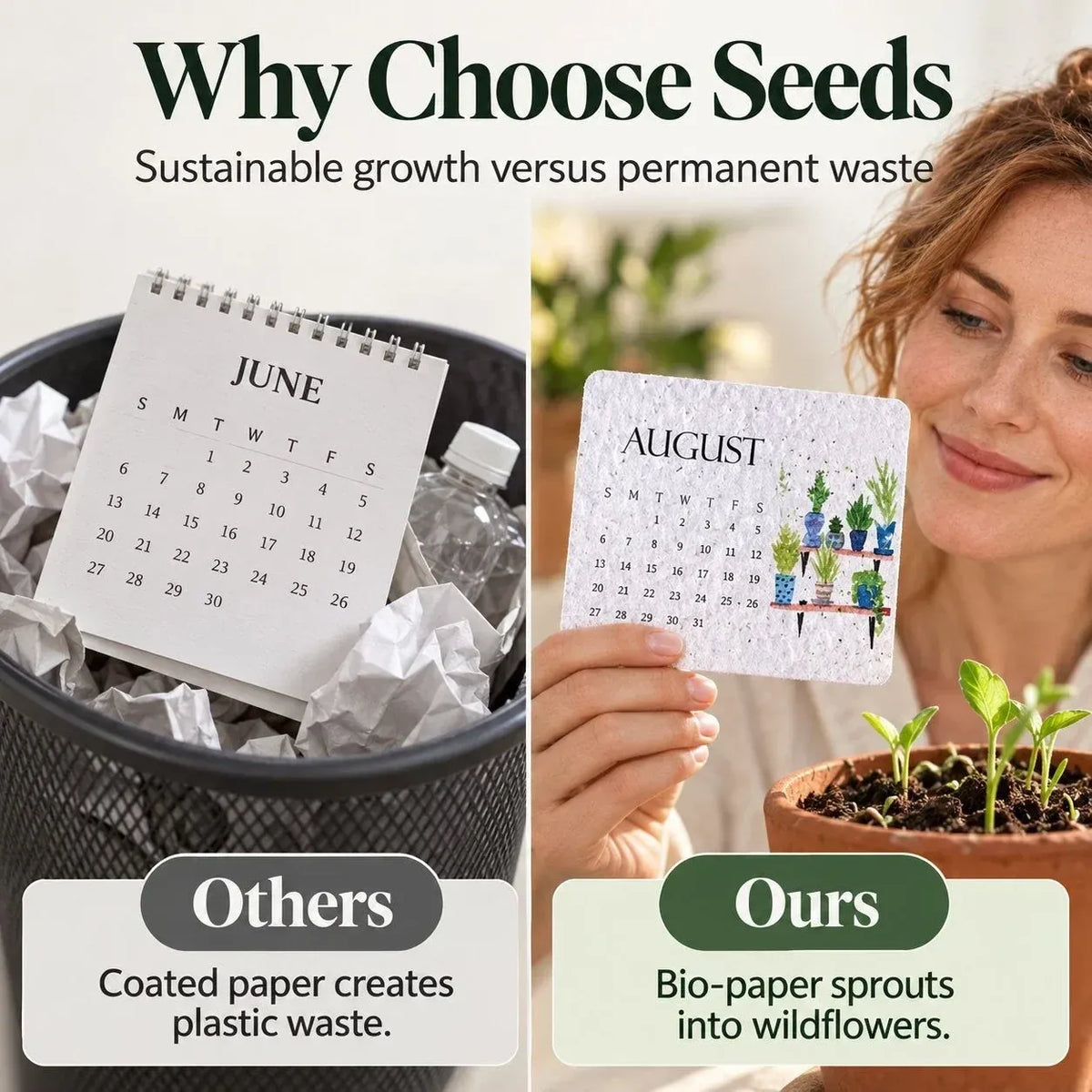 ✨⏳ Last Day Promotion🌱Eco-Friendly Plantable ''Timeless'' Seed Calendar 2027