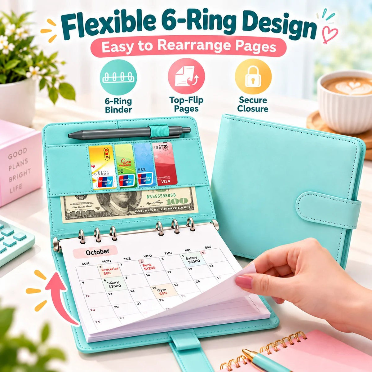 📒💰 Budget Planner Binder — Track Expenses, Save More Money!