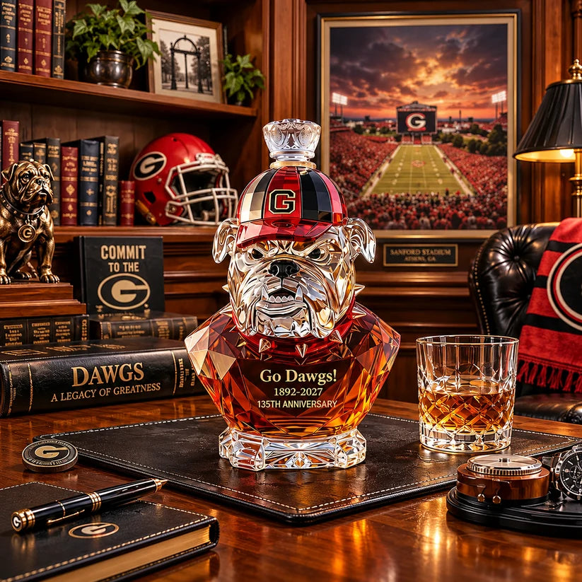 Georgia Bulldogs 135th Anniversary Whiskey Bottle – 1892–2027 Collector's Keepsake