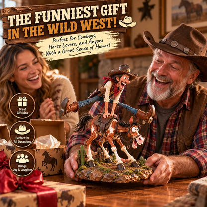 🤠Hold My Hat! – Fun Wild West Figurine🐴(📦Buy 2 Free Shipping)