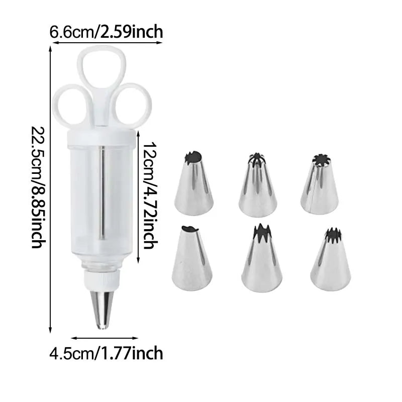 🧁 Frosting Piping Tip Set – Easy Cake & Cupcake Decorating ✨