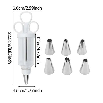 🧁 Frosting Piping Tip Set – Easy Cake & Cupcake Decorating ✨