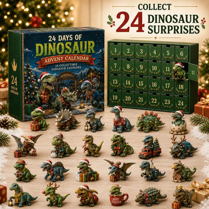 🦖🎄 24 Days of Dinosaur Christmas Advent Calendar – 24 Collectible Dino Surprises 🎁