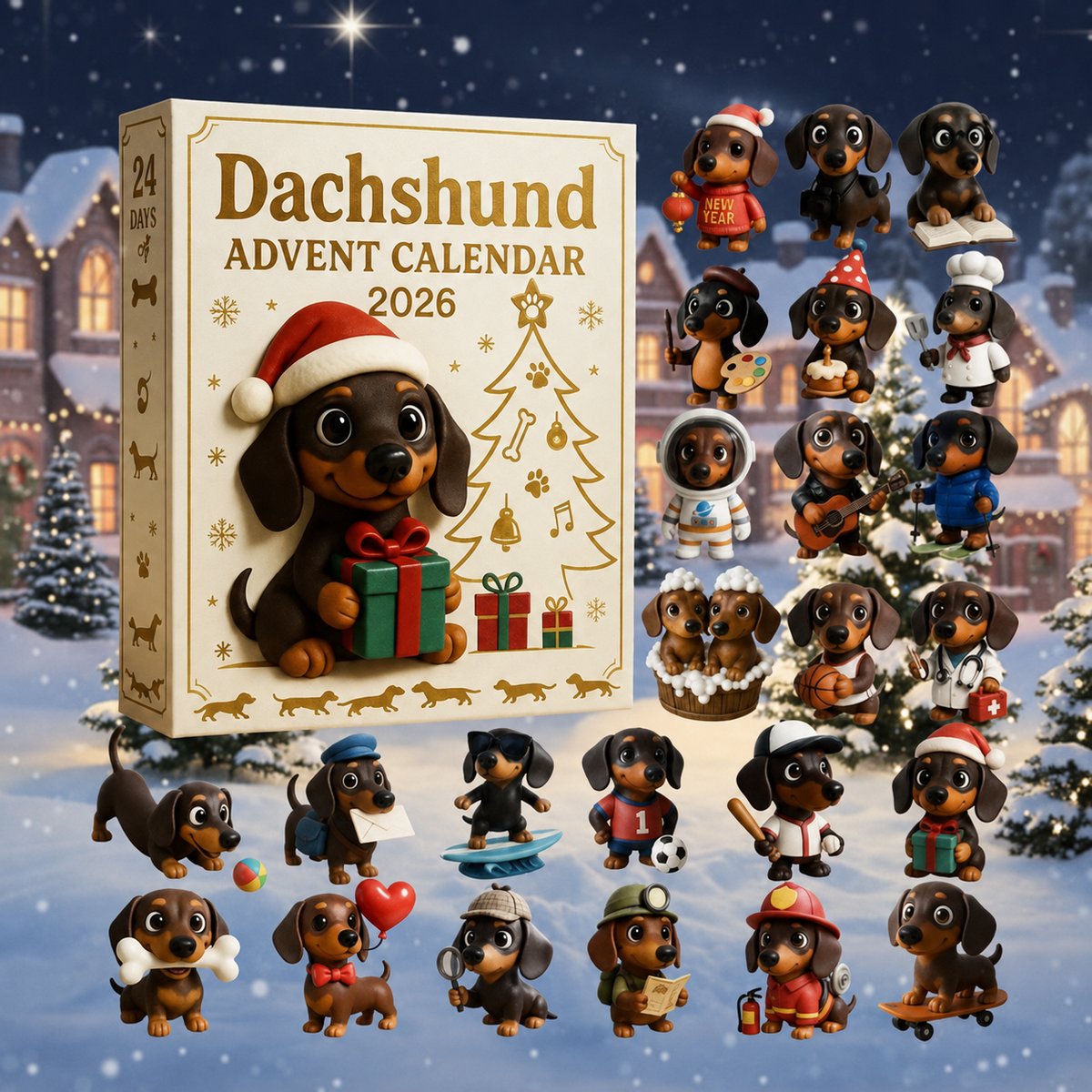 🎄🐶 TODAY ONLY: 50% OFF – 2026 Dachshund Christmas Advent Calendar | 24 Days of Adorable Wiener Dog Surprises ✨