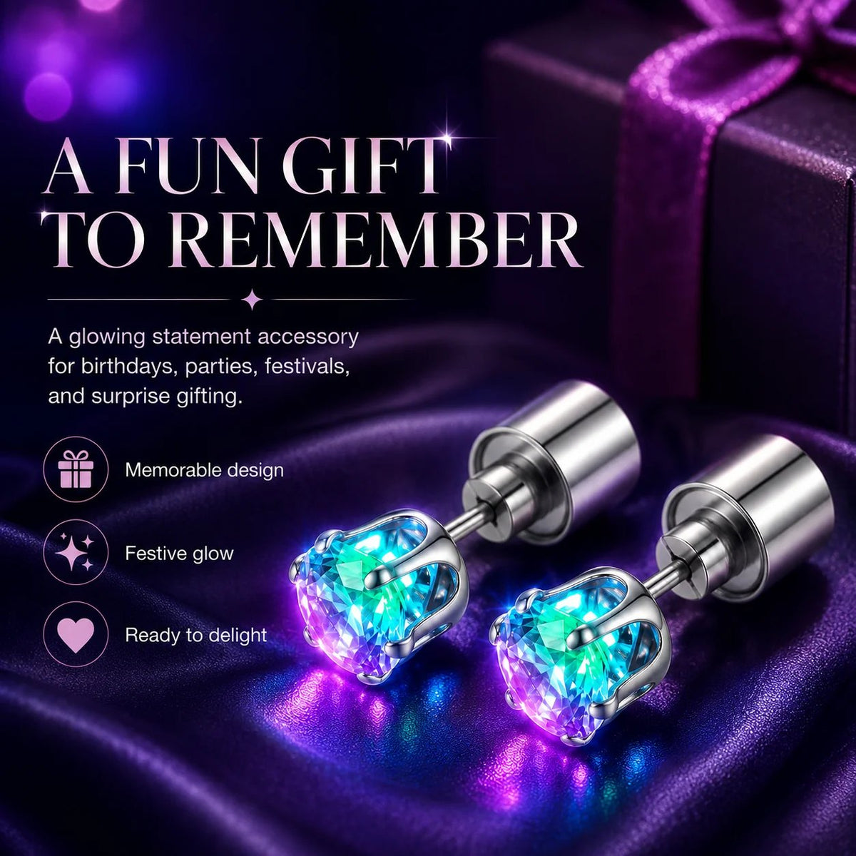 🎁 Sales BUY 1 GET 1 FREE🔥LED Colorful Earring Studs