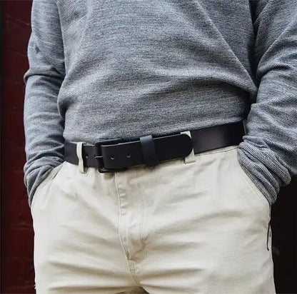 🔥 Handmade Full-Grain Buffalo Leather Belt – Built to Last