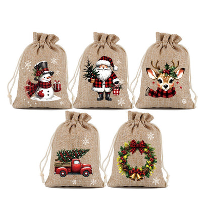 🎁 50% OFF — Reusable Christmas Drawstring Gift Bags 🎅🦌