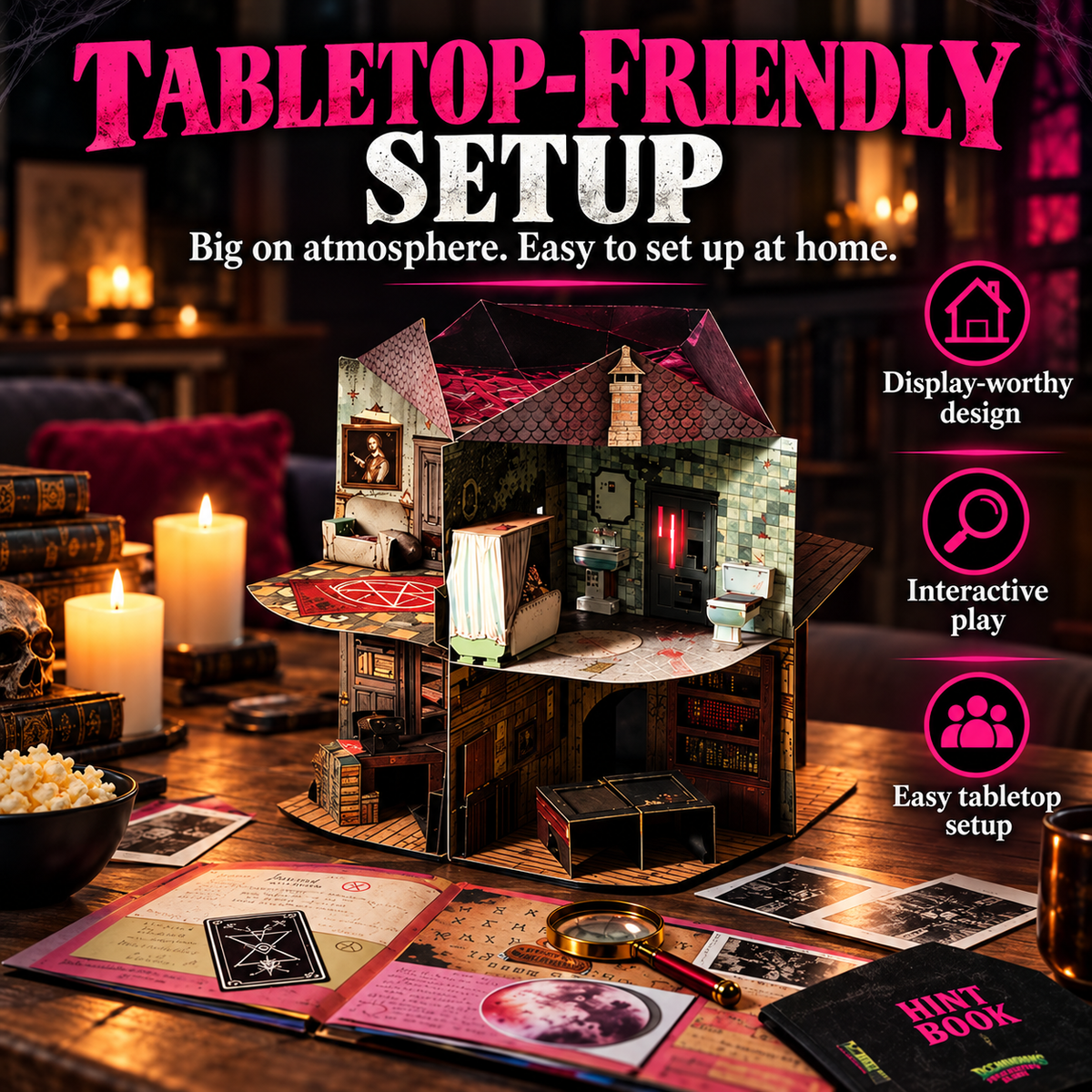 🔎 3D Pop-Up Mystery Manor – Immersive Murder Mystery Investigation Game
