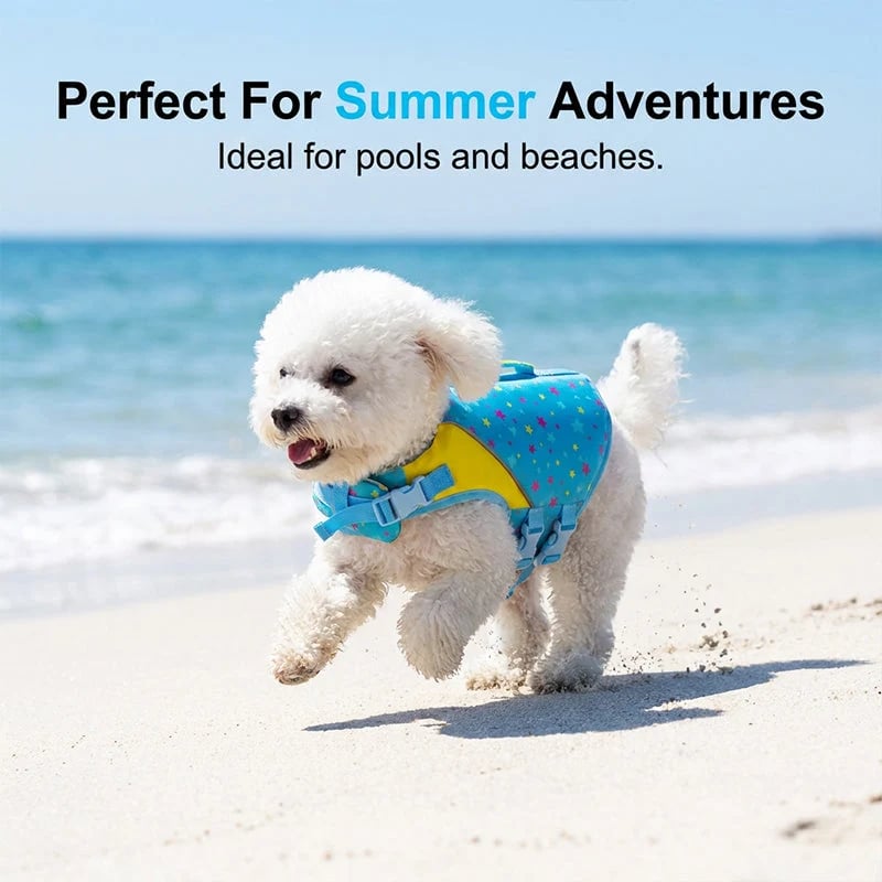 🐕 High-Buoyancy Dog Life Jacket – Ergonomic Fit, Reinforced Handle & Ripstop Design