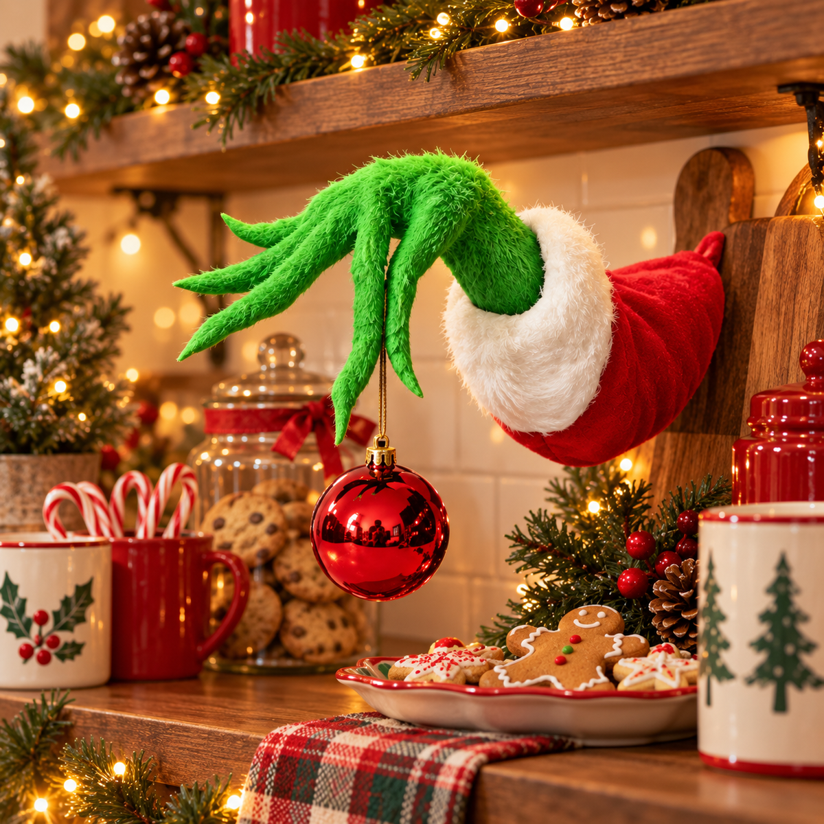 💚👹Green Monster Hand – Fun Character-Inspired Decorative Hand** ✨