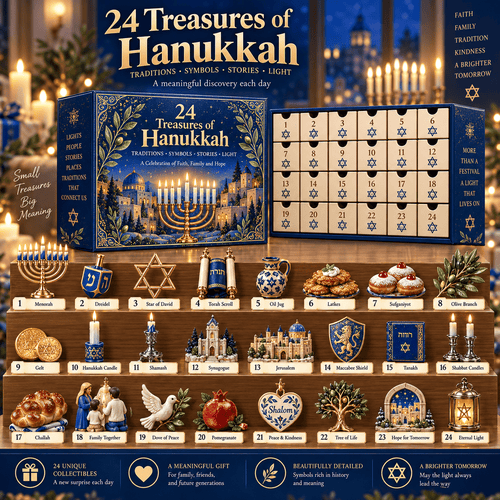 24 Treasures of Hanukkah – Traditions, Symbols & Light Countdown Calendar