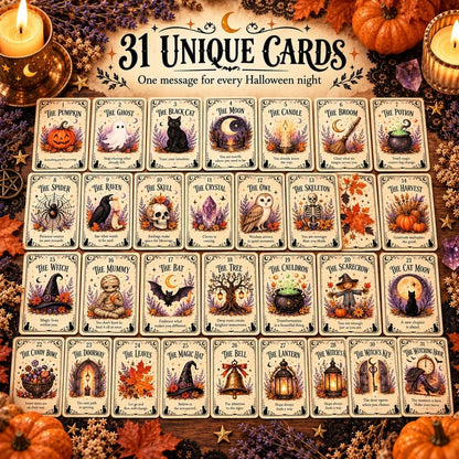 🎃 31 Nights of Halloween Oracle Deck – Sweet & Spooky Daily Messages 🔮