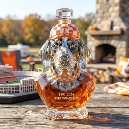🍊🏈 Vols 135th Anniversary Whiskey Bottle – Smokey-Inspired Commemorative Collector's Edition 🥃