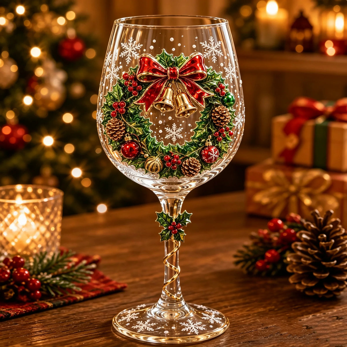 🎄🍷 Christmas 3D Wine Glass Collection – Sculpted Holiday Designs & Gift Set ✨