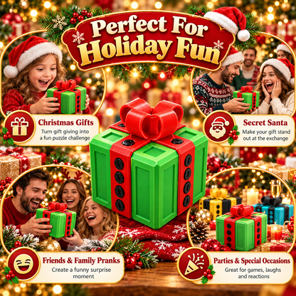 🎁 3D Christmas Prank Puzzle Gift Box – Solve the Puzzle to Reveal the Surprise! 🎄