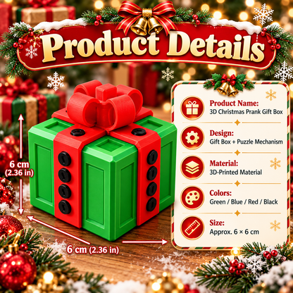 🎁 3D Christmas Prank Puzzle Gift Box – Solve the Puzzle to Reveal the Surprise! 🎄