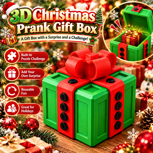 🎁 3D Christmas Prank Puzzle Gift Box – Solve the Puzzle to Reveal the Surprise! 🎄