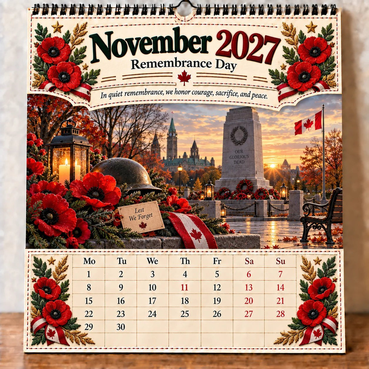 🔥LAST DAY 33% OFF - 🇨🇦🍁 2027 Canada 160th Anniversary Wall Calendar 🍁🇨🇦