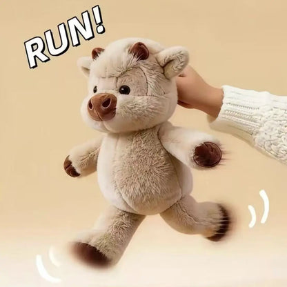 Running Scottish Highland Cow Stuffed Animal